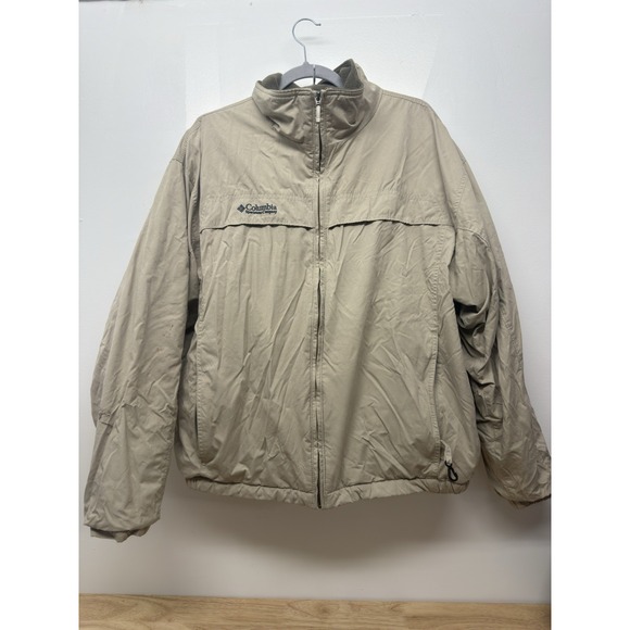 Columbia Other - Columbia Sportswear Company Mens XL Full Zip Fleece Lined Jacket Beige #58